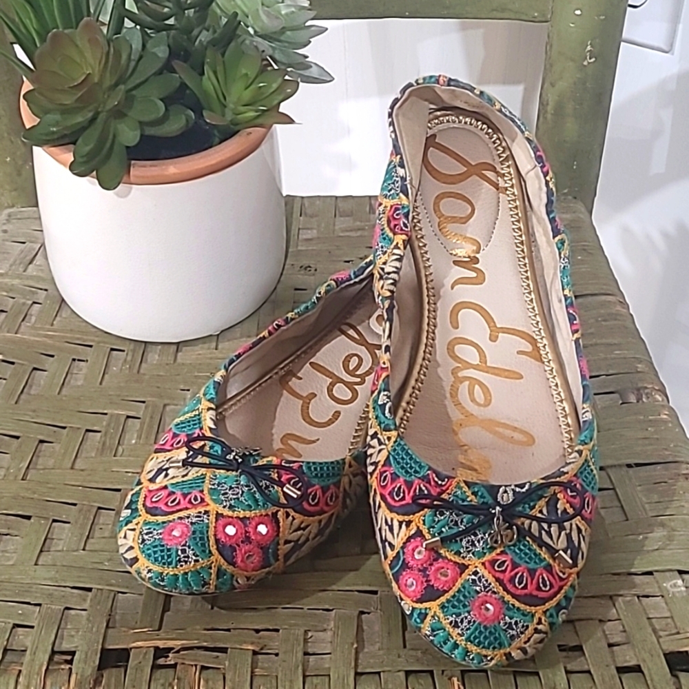 Sam Edleman Felicia 3 Embroidered Flats